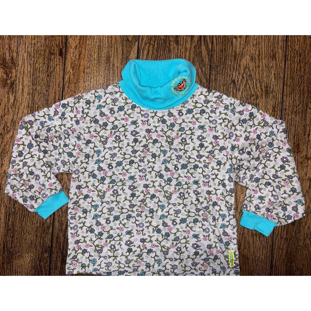 Vintage Sesame Street Zoey embroidered top 4t